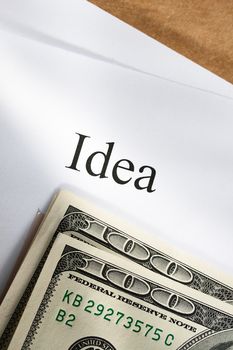 Idea conception with money