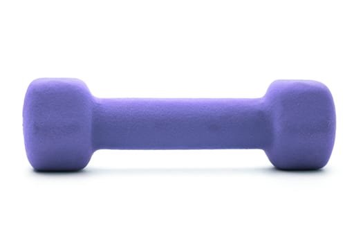 Dumbbell on white background