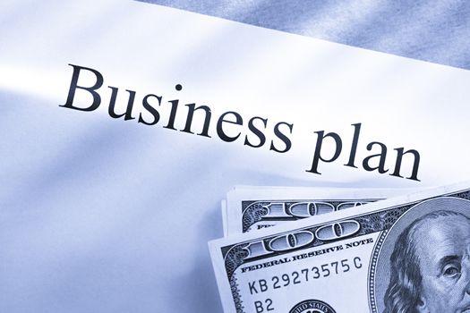 Business plan conception with money