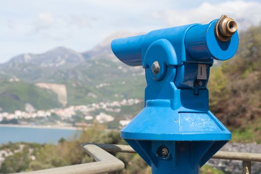 Telescope on the Adriatic sea