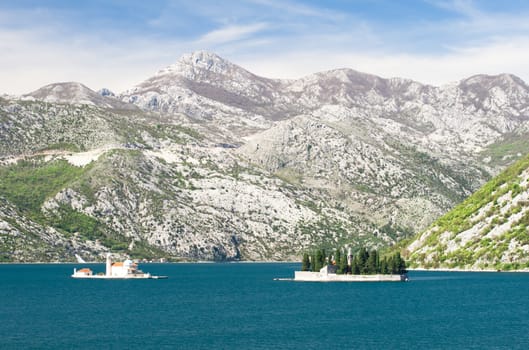 The Bay of Kotor view in spring