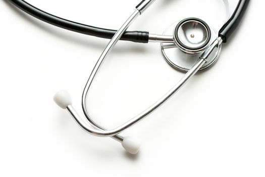 Stethoscope on the white background