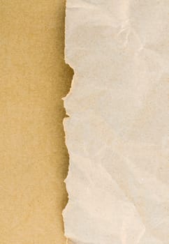 Paper texture - brown paper sheet .