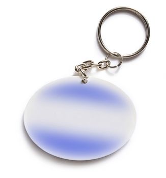 Key ring on white background 