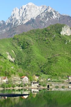 The Bay of Kotor view in spring