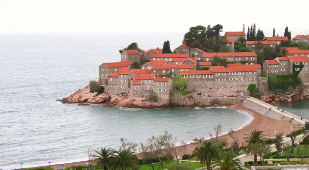 Sveti Stefan resort island in Montenegro