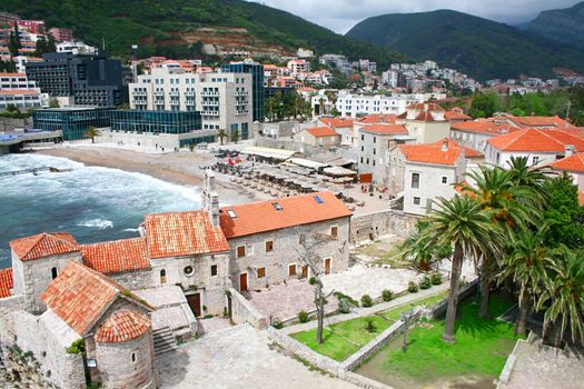 Old town in Budva Montenegro