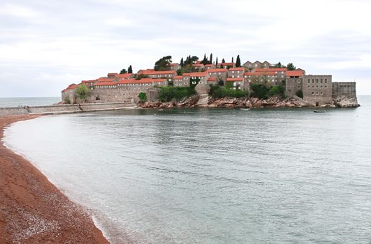 Sveti Stefan resort island in Montenegro