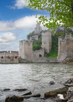 Golubac fortress on Danube in Serbia
