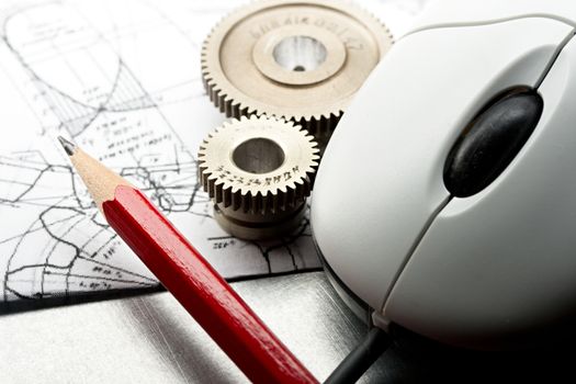 Mechanical ratchets, drafting and mouse 