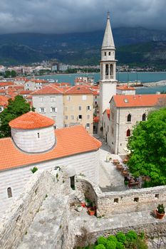 Old town in Budva Montenegro