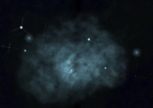 Star field in space a nebulae and a gas congestion. "Elements of this image furnished by NASA".
