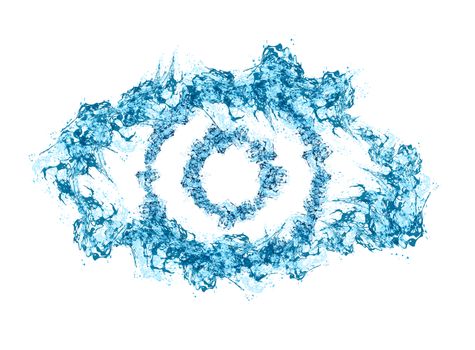 Conceptual illustration of water eye