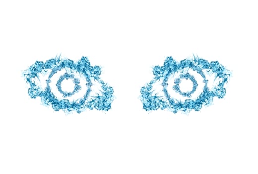 Conceptual illustration of water eyes