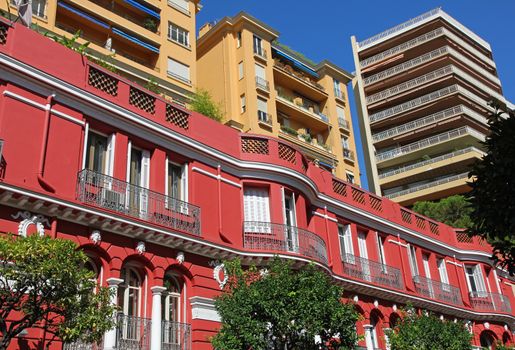 Monaco. Monte Carlo. Beautiful architecture of  Principality of Monaco