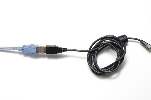 usb cable on a white background