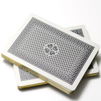 deck of cards on a white background