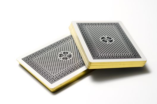 deck of cards on a white background