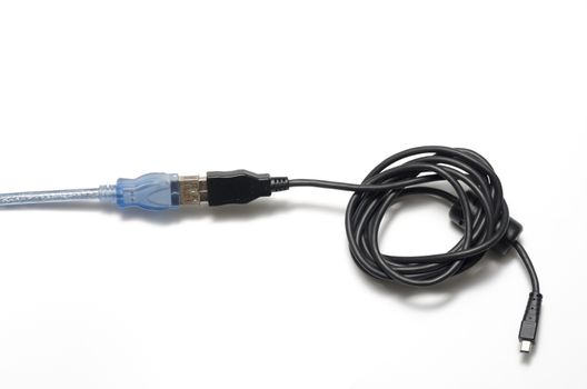 usb cable on a white background