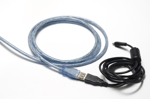 usb cable on a white background