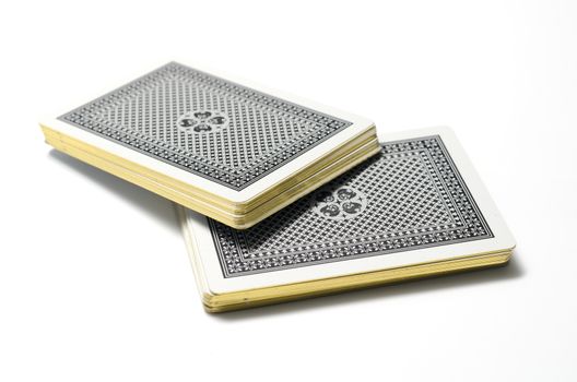 deck of cards on a white background