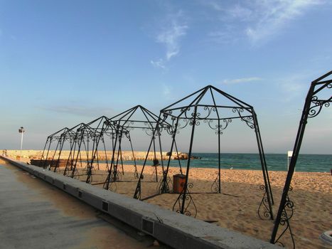 Nice beach in Golden Sands, Bulgaria