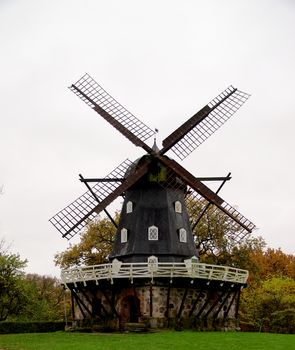 Beautiful Old Swedish Windmill in Malme Outdoors