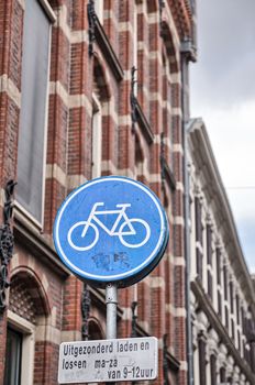 Amsterdam. City streets signs and directions.