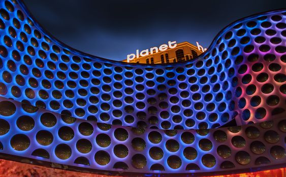 Las Vegas Planet Hollywood Hotel by Night in May 2009