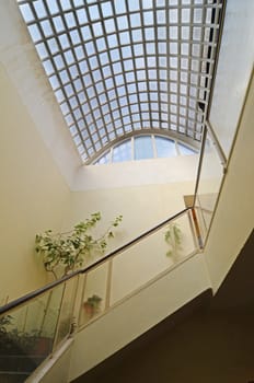 staircase  and skylight