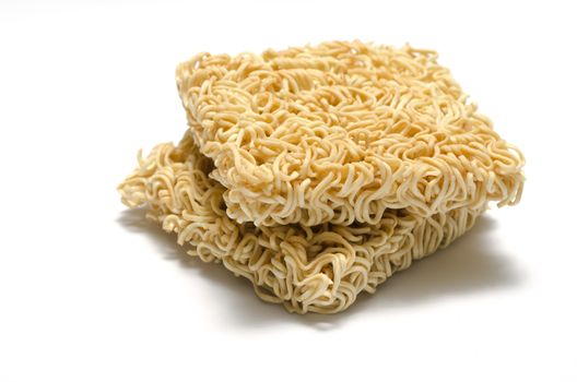instant noodle on a white background