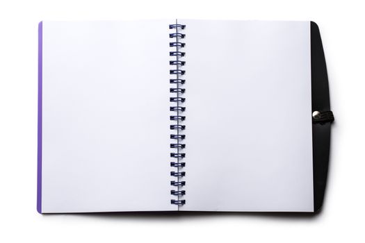 Notepad on the white background