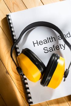 Health and safety register with earphones