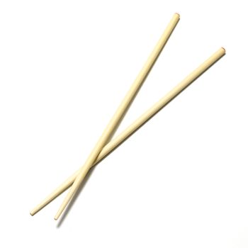 chopsticks on a white background