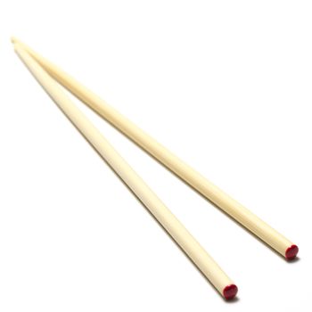 chopsticks on a white background