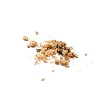 chocolate chip cookies on a white background