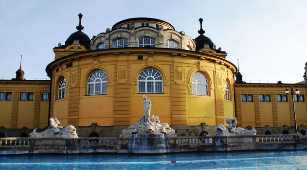 Thermal complex Secheni in Budapest, capital of Hungary