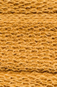 Yellow wool texture, close up.