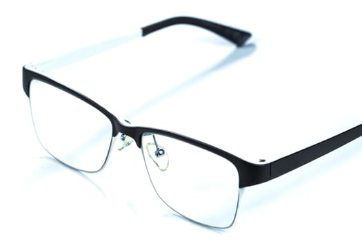 eye glasses on white
