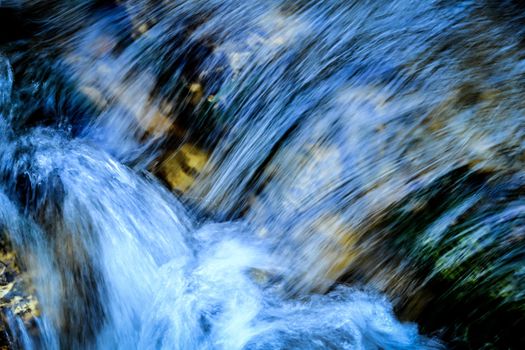 abstract background or texture blue rapids water