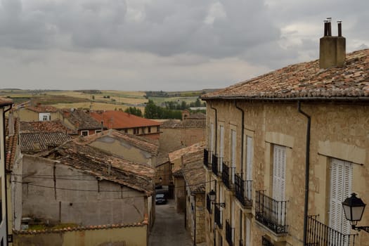 Roofs in the village of Lerma, Spain