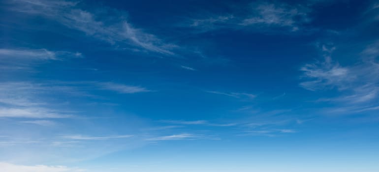 Blue sky with white clouds