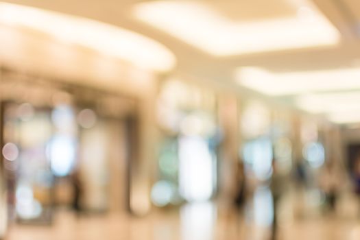 Abstract background of shopping mall, shallow depth of focus.