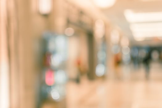 Abstract background of shopping mall, shallow depth of focus.