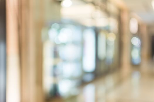 Abstract background of shopping mall, shallow depth of focus.