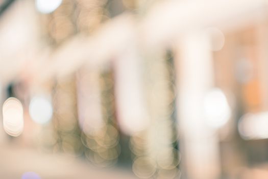 Abstract background of shopping mall, shallow depth of focus.