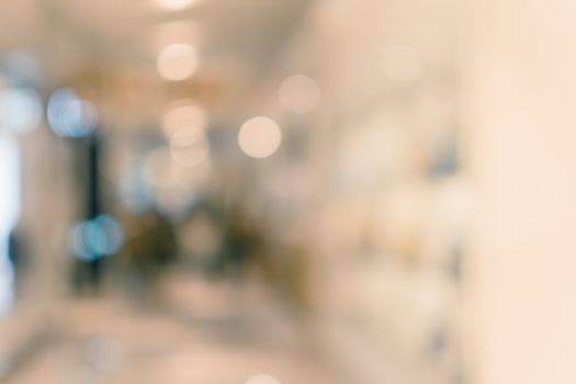 Abstract background of shopping mall, shallow depth of focus.