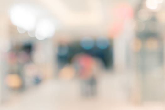 Abstract background of shopping mall, shallow depth of focus.