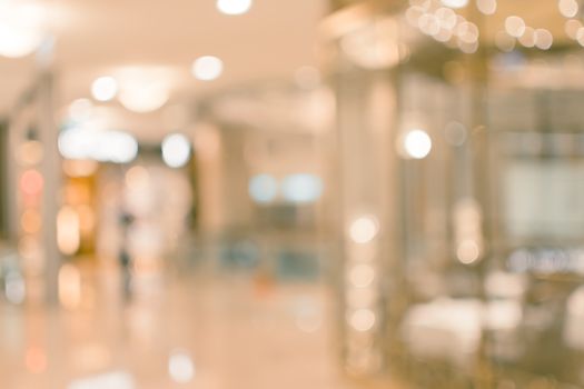 Abstract background of shopping mall, shallow depth of focus.