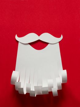 Santa Claus Christmas conceptual paper background with copy space
